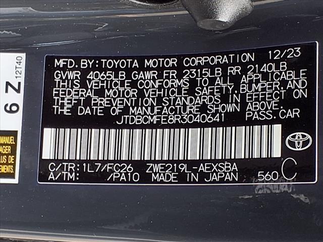 2024 Toyota Corolla Hybrid HYBRID SE
