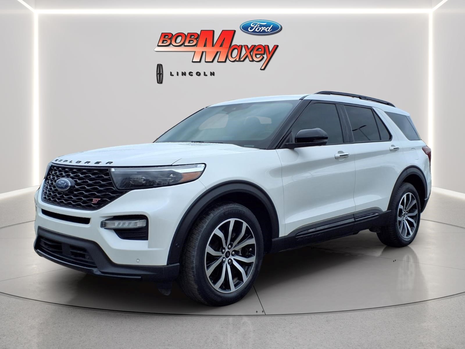 Star White Metallic Tri-Coat Az 2020 Ford Explorer SUV / Crossover All-Wheel Drive Automatic