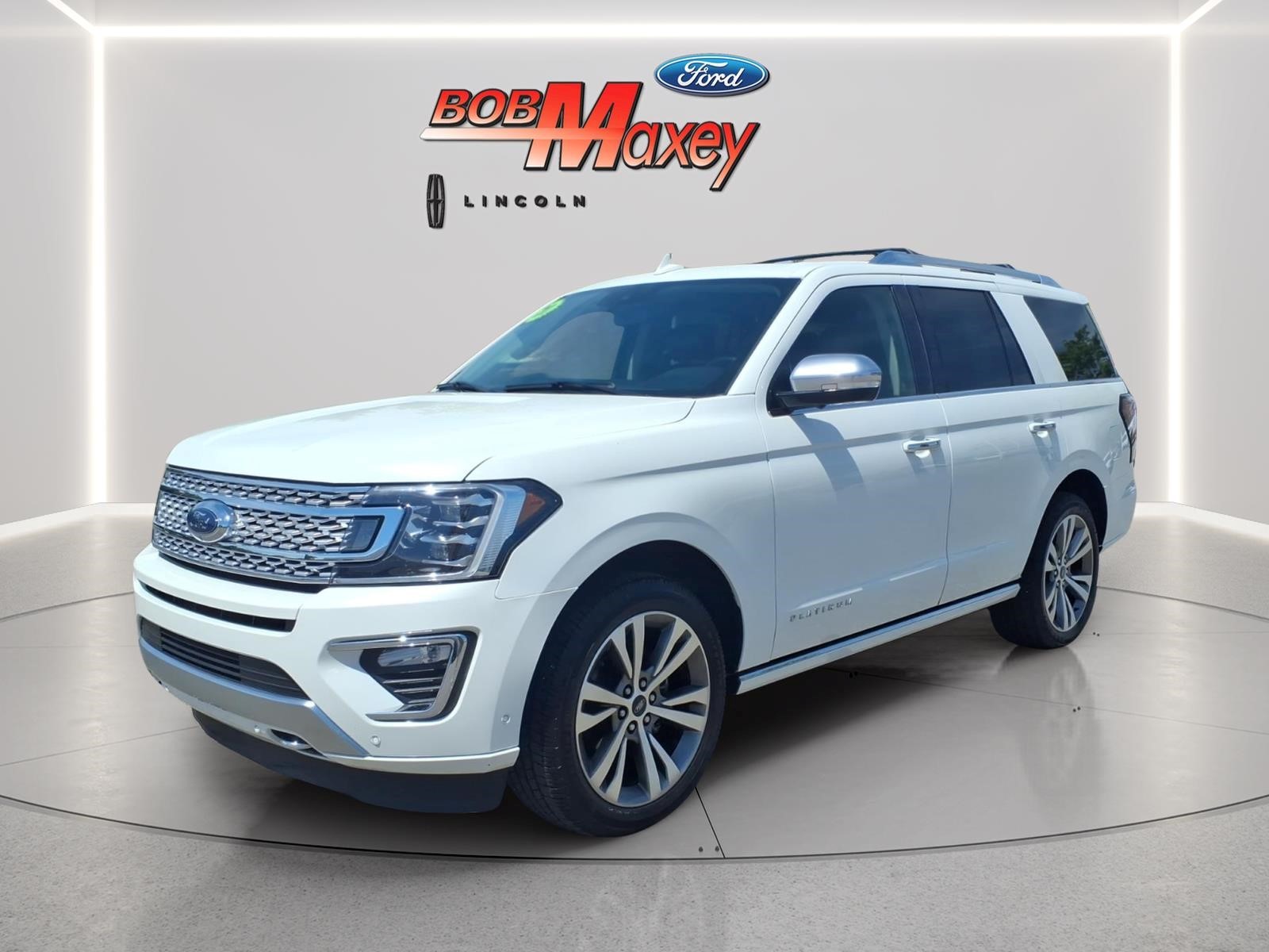 White Metallic 2020 Ford Expedition Platinum 4WD SUV / Crossover Four-Wheel Drive Automatic