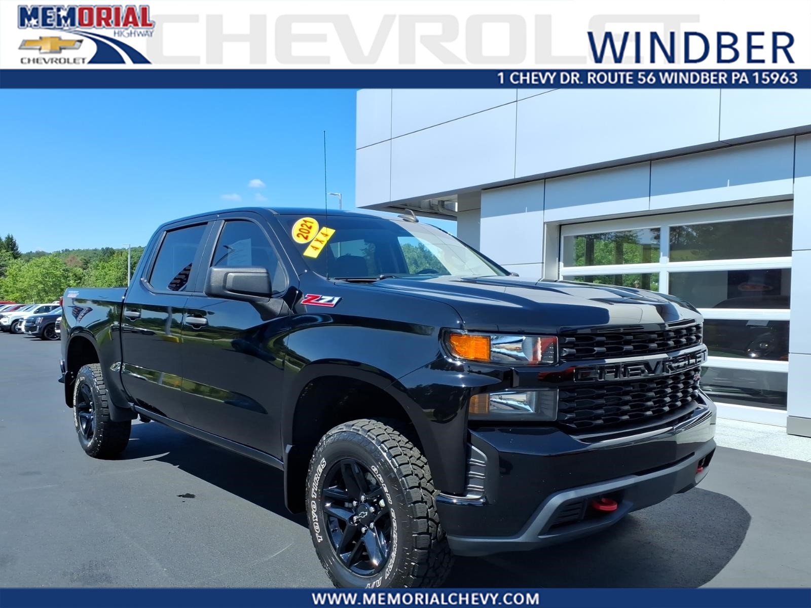 2021 Chevrolet Silverado 1500 Custom Trail Boss Black at Team Chevrolet Buick GMC