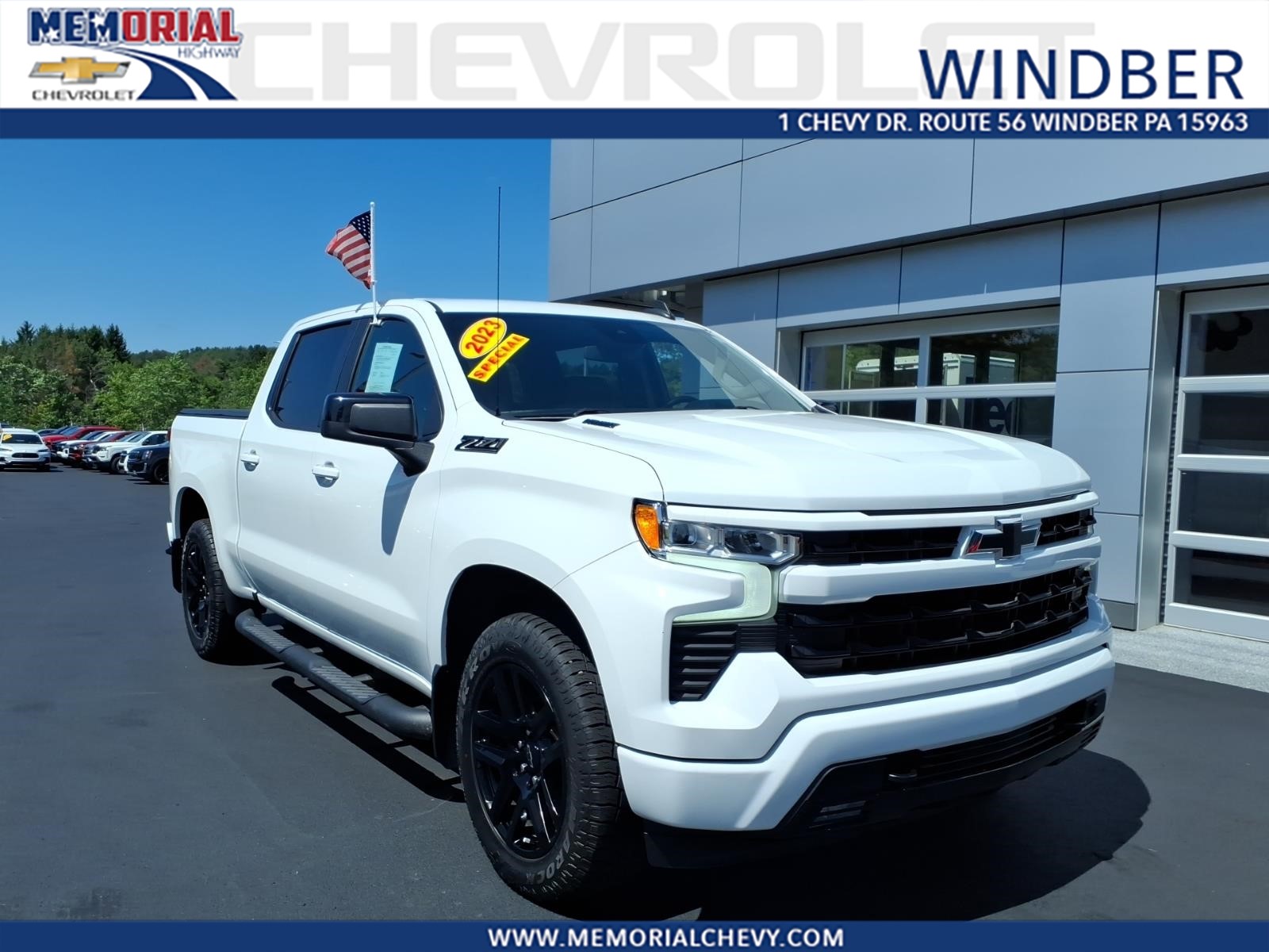 2023 Chevrolet Silverado 1500 RST Summit White at Memorial Highway Chevrolet