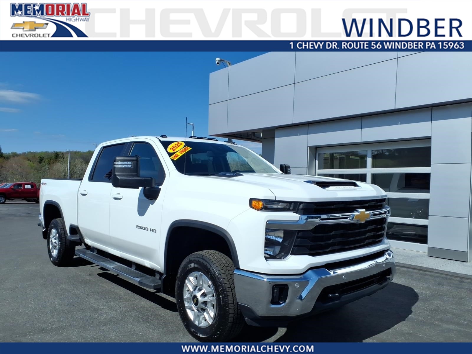 2025 Chevrolet Silverado 2500HD LT Summit White at Memorial Highway Chevrolet