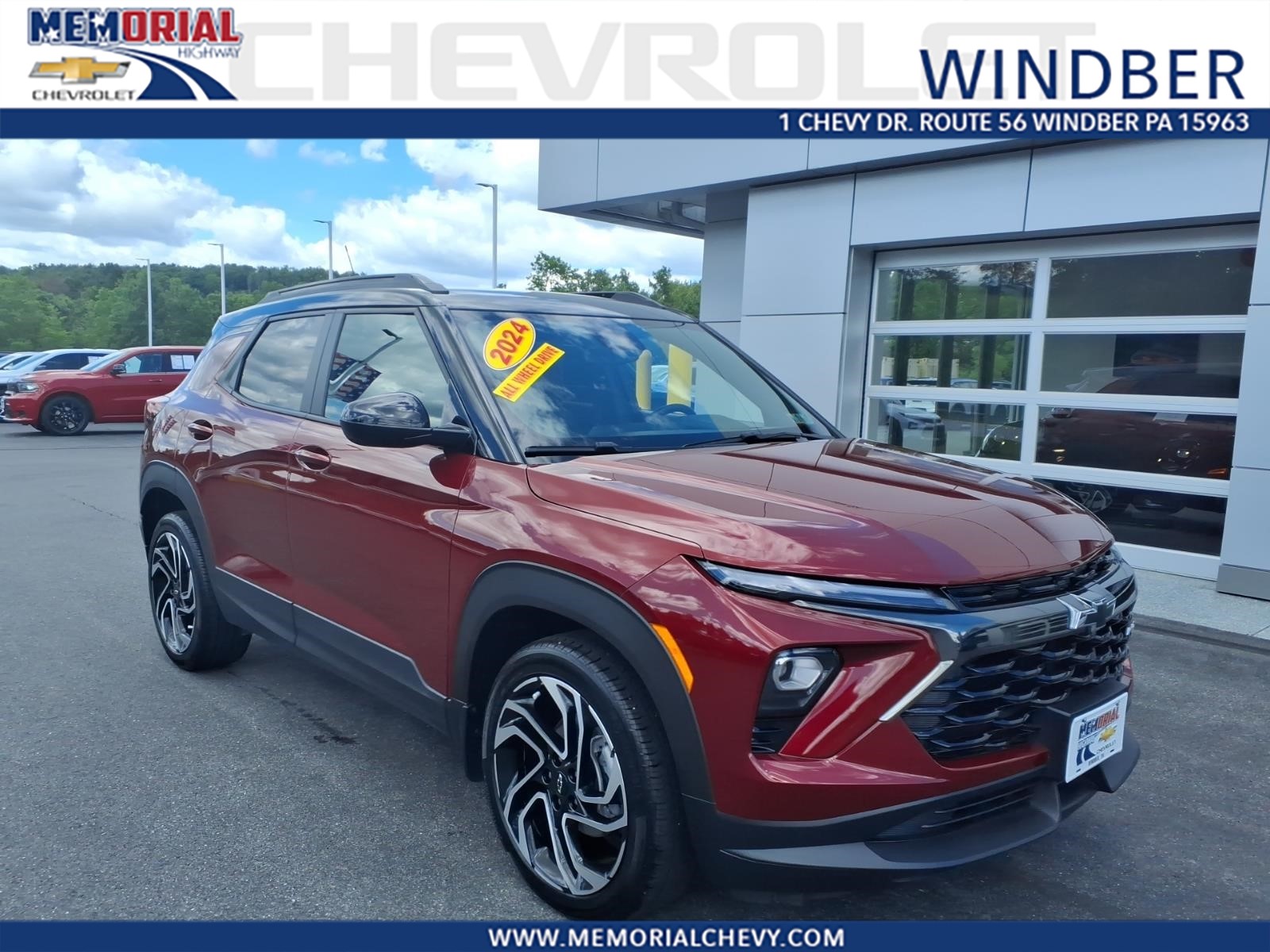 2024 Chevrolet Trailblazer RS Crimson Metallic at Memorial Highway Chevrolet