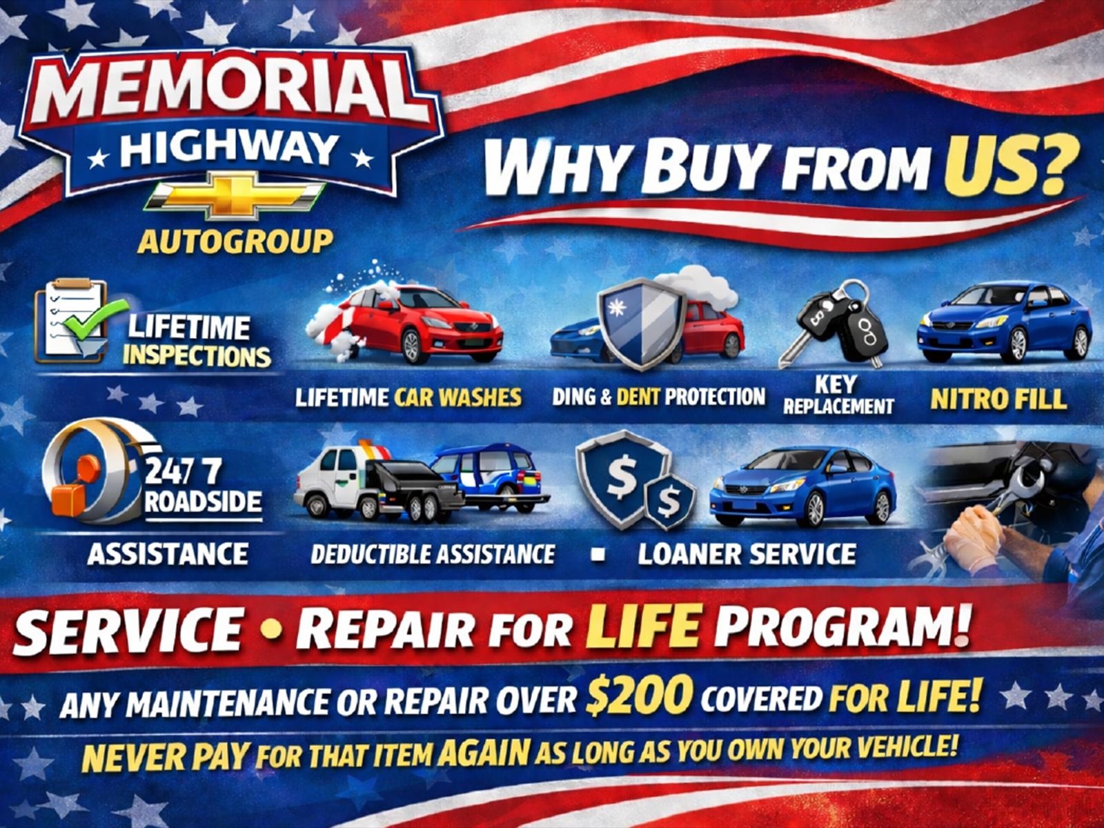 1998 Chevrolet Corvette Base White at Memorial Highway Chevrolet