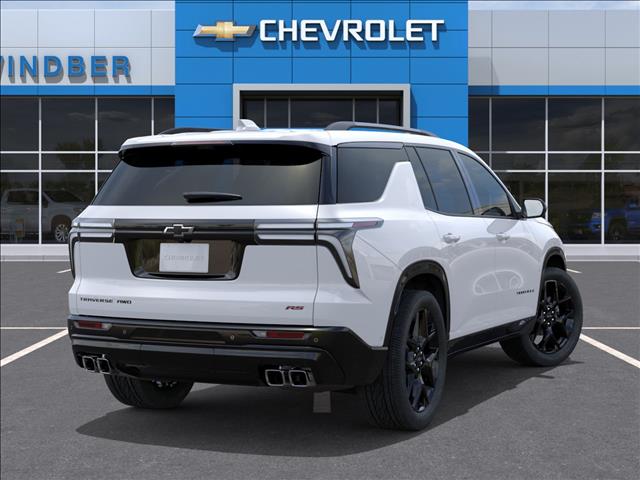 2026 Chevrolet Traverse RS Polar White Tricoat G4j at Memorial Highway Chevrolet