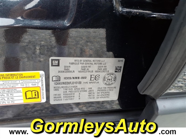 2015 GMC Acadia SLE-1:316109B