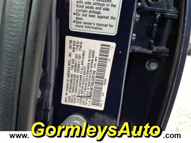 2008 Honda CR-V EX-L:020749B