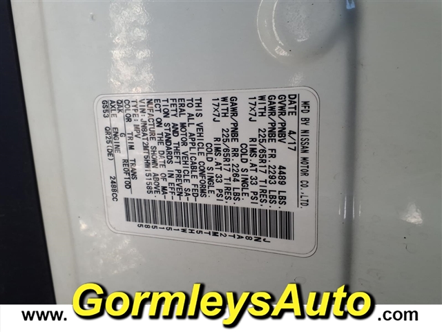 2017 Nissan Rogue S:151585B