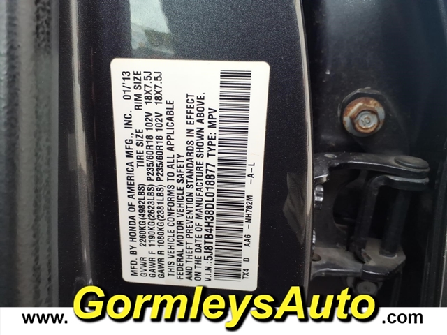 2013 Acura RDX Base:018877B