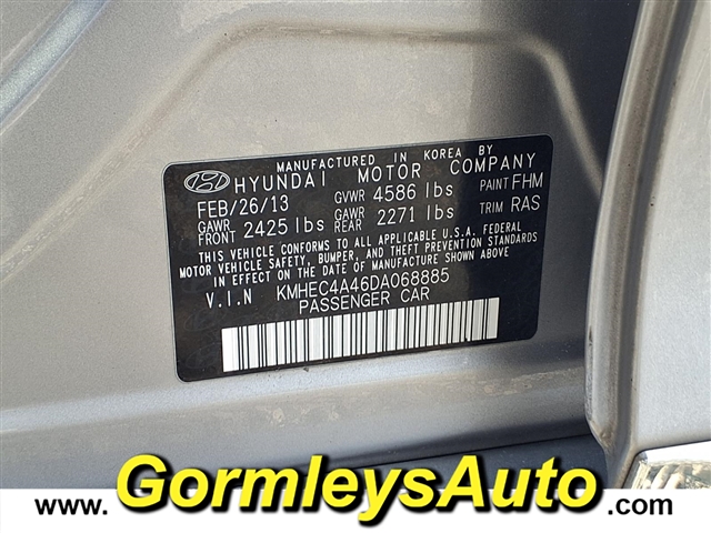 2013 Hyundai SONATA Hybrid Limited:068885B