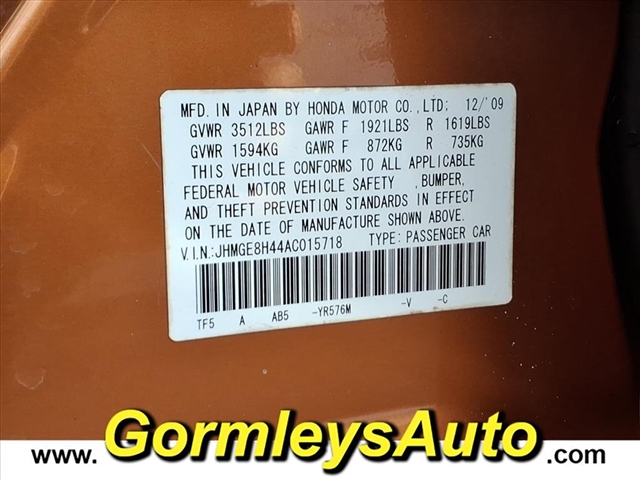 2010 Honda Fit Sport:015718B