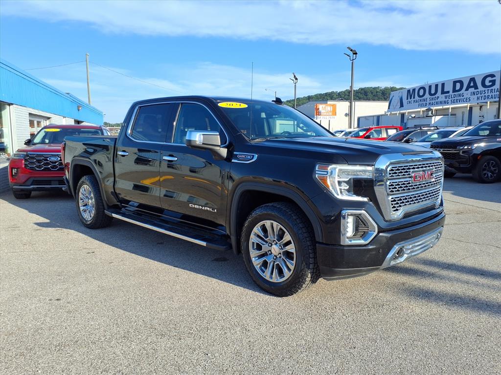Black 2021 GMC Sierra 1500 Denali Crew Cab 4WD Pickup Truck Four-Wheel Drive Automatic