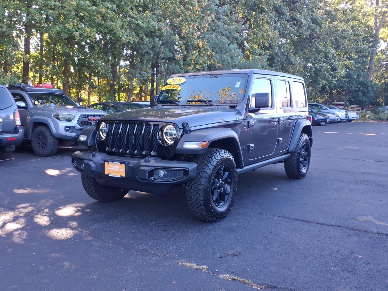 Certified Used 2021 Gray Jeep Unlimited Willys image 3