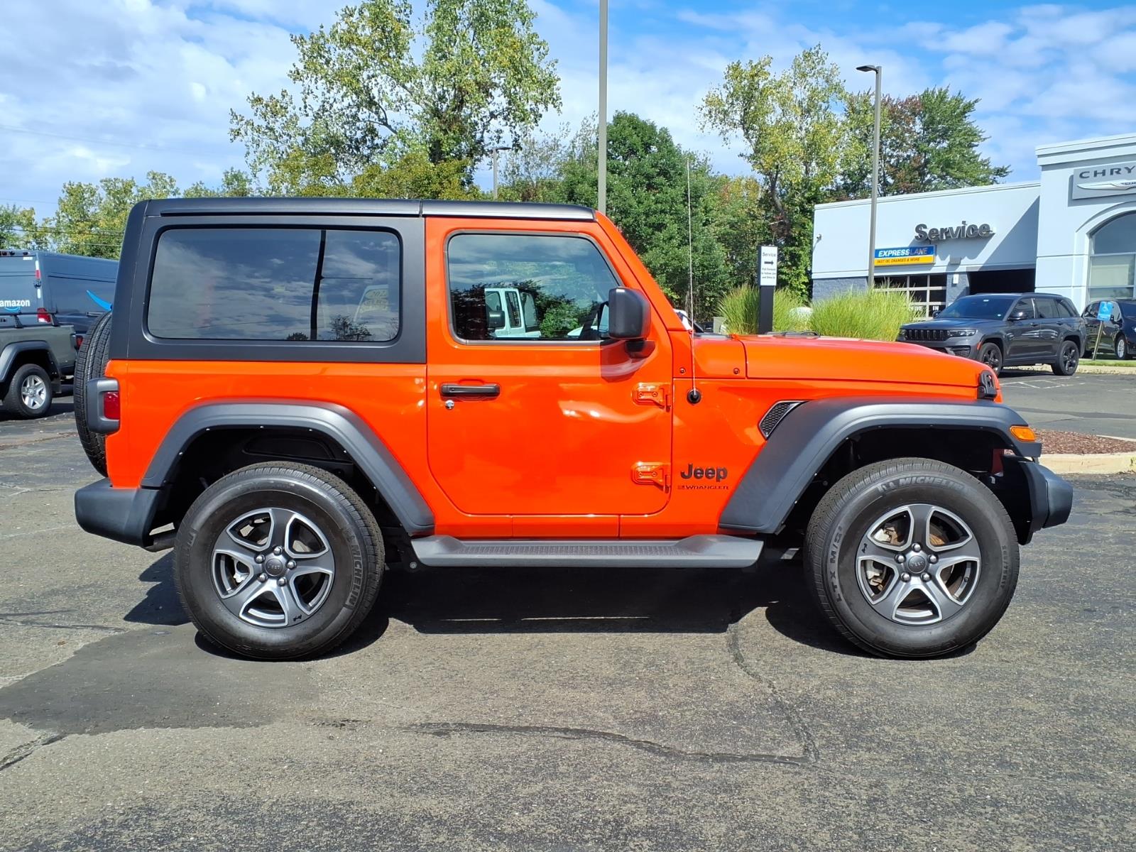 Certified Used 2023 Orange Jeep Sport S image 4