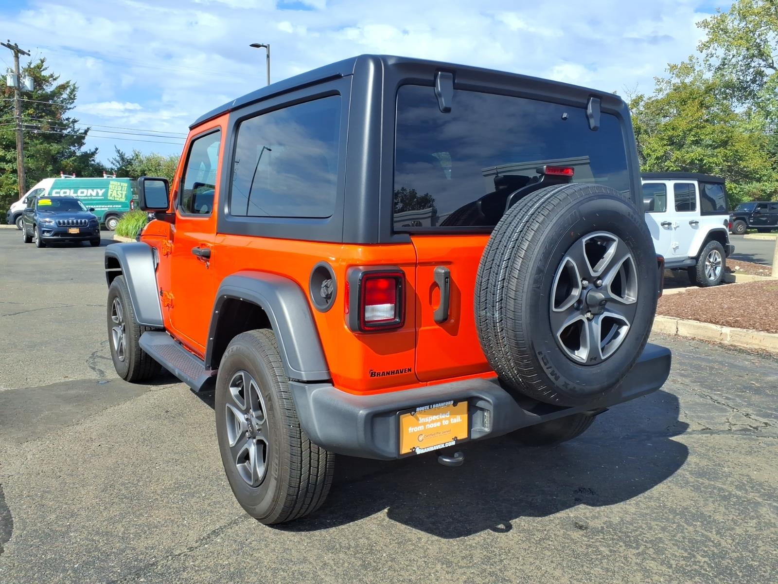 Certified Used 2023 Orange Jeep Sport S image 8