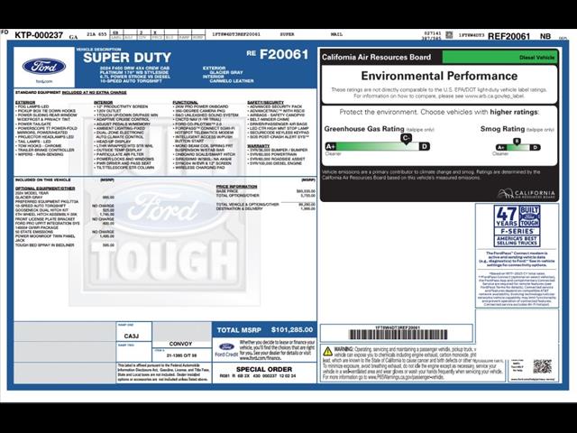 2024 Ford F-450 Super Duty Platinum
