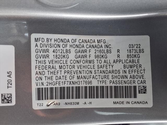 2022 Honda Civic EX