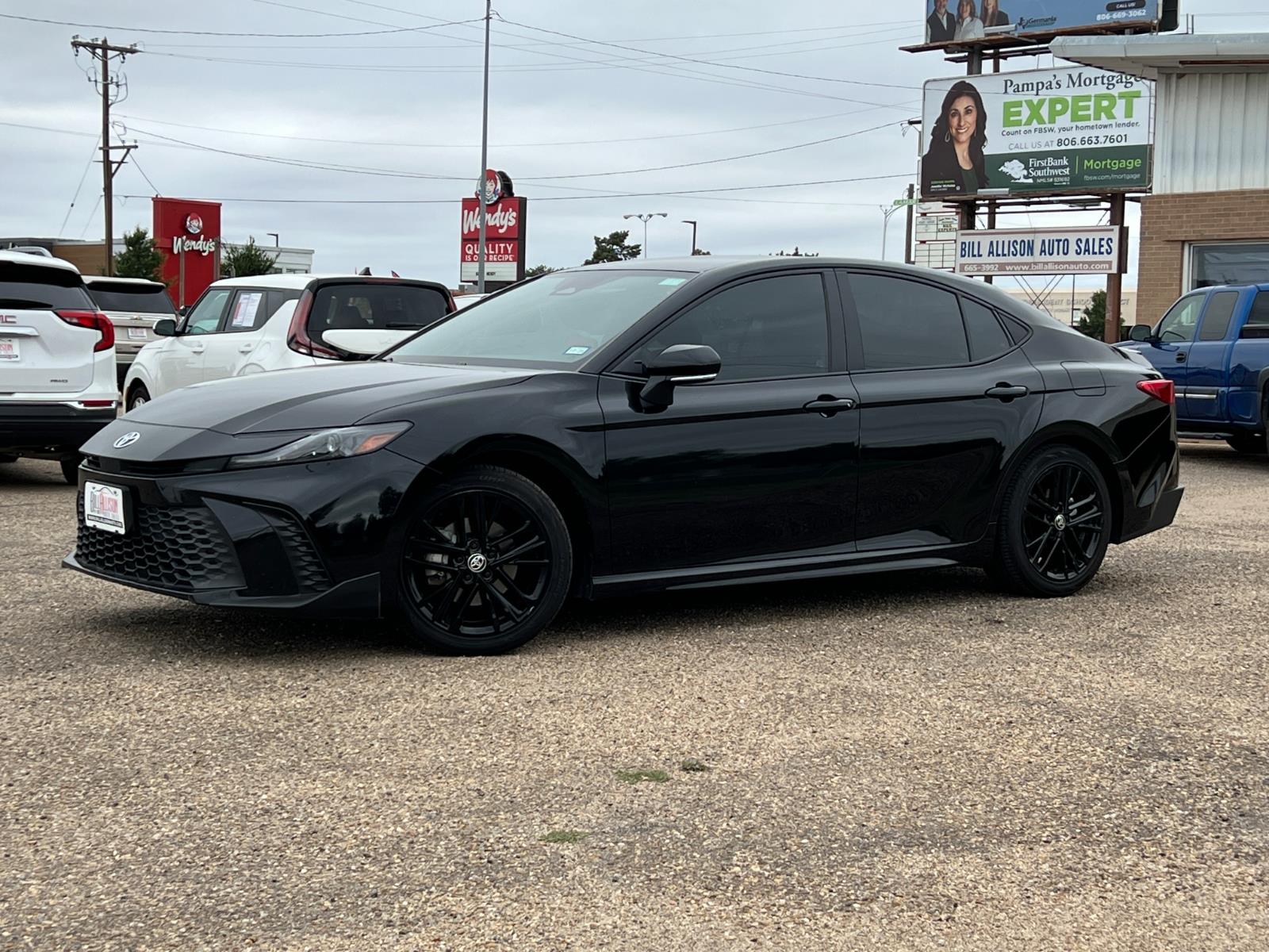 Midnight Black Metallic 218 2025 Toyota Camry SE FWD Sedan Front-Wheel Drive Continuously Variable Transmission