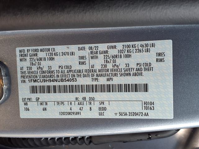 2022 Ford Escape SEL