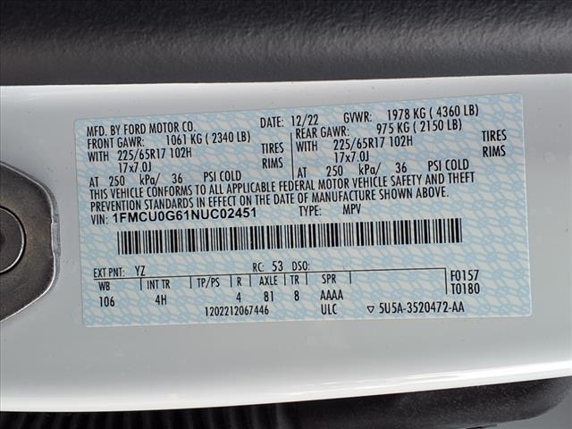 2022 Ford Escape SE