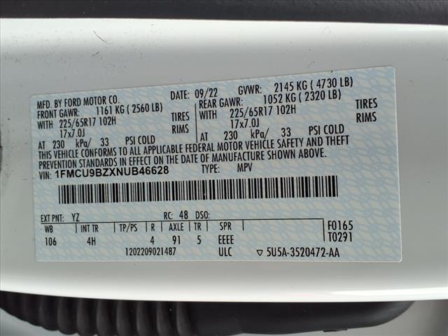 2022 Ford Escape Hybrid SE