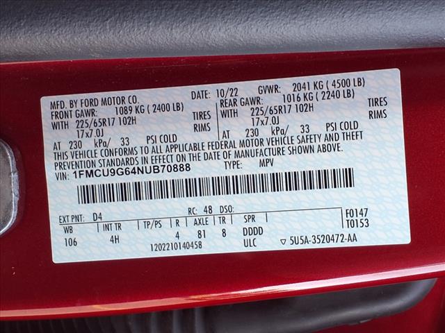 2022 Ford Escape SE