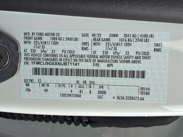 2022 Ford Escape SE