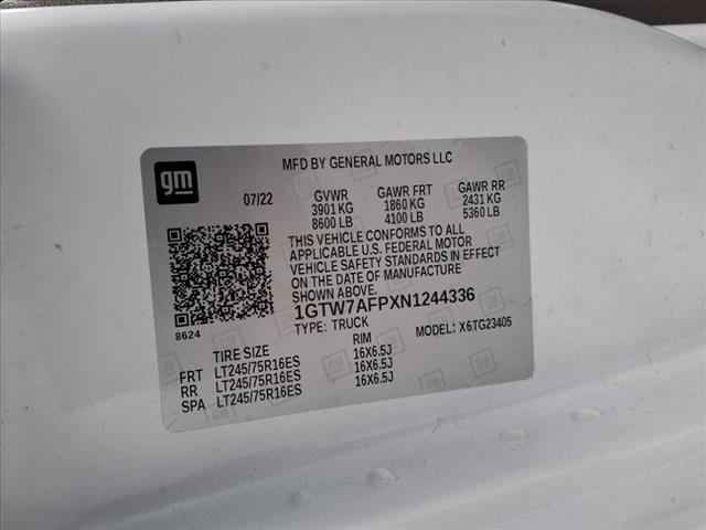 2022 GMC Savana 2500