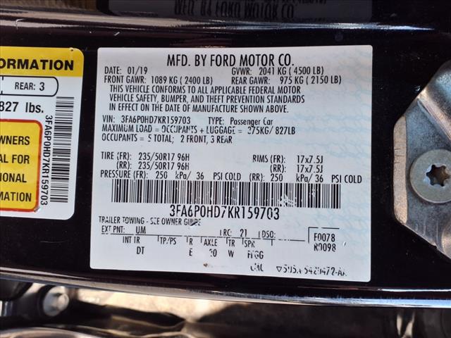 2019 Ford Fusion SE
