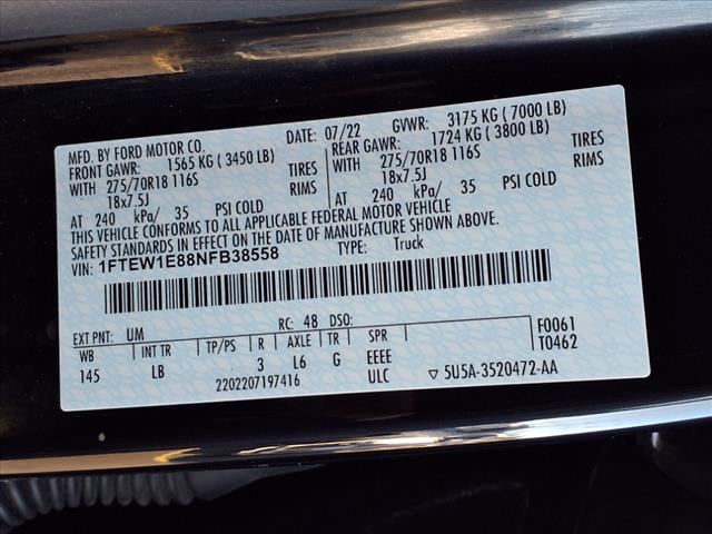 2022 Ford F-150 Tremor