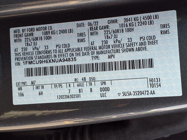 2022 Ford Escape SEL