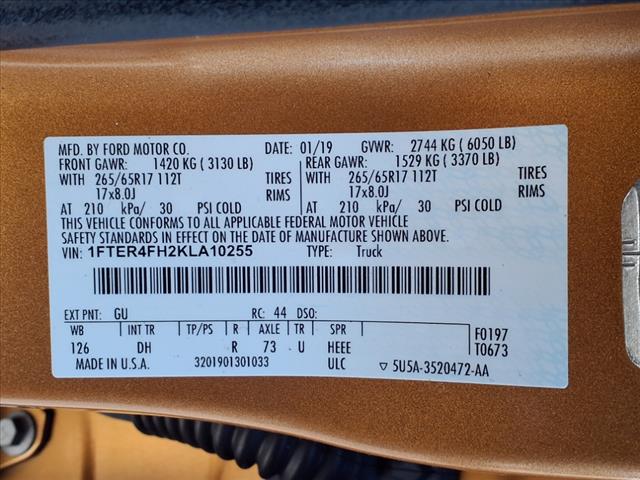 2019 Ford Ranger Lariat