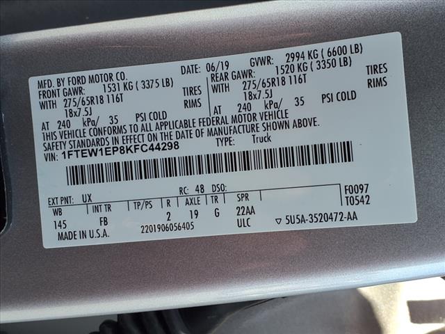 2019 Ford F-150 XLT