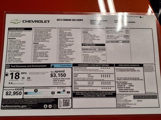 2013 Chevrolet Camaro SS