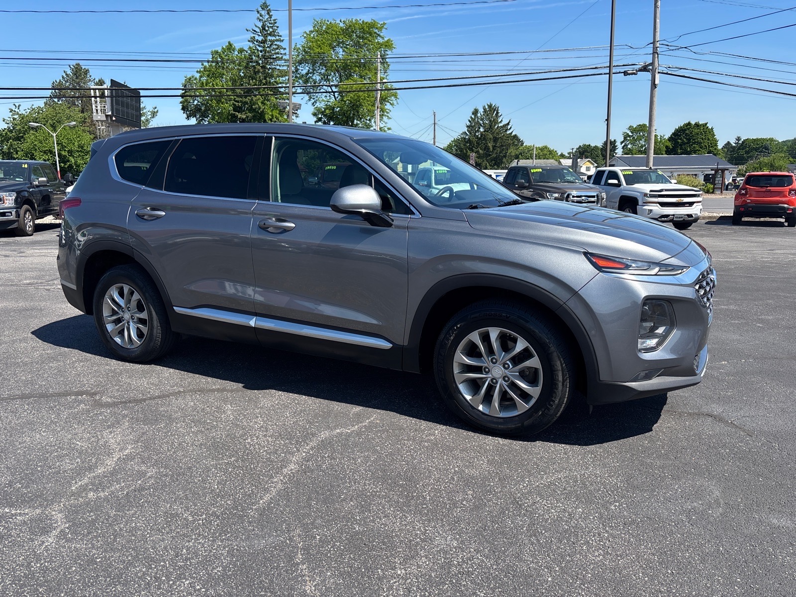 Machine Gray 2019 Hyundai Santa Fe 2.4L SEL AWD SUV / Crossover All-Wheel Drive Automatic