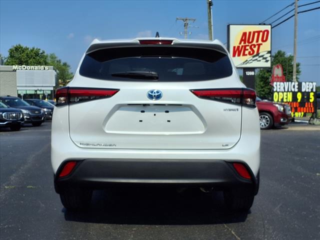 2022 Toyota Highlander Hybrid Hybrid LE AWD (Natl)