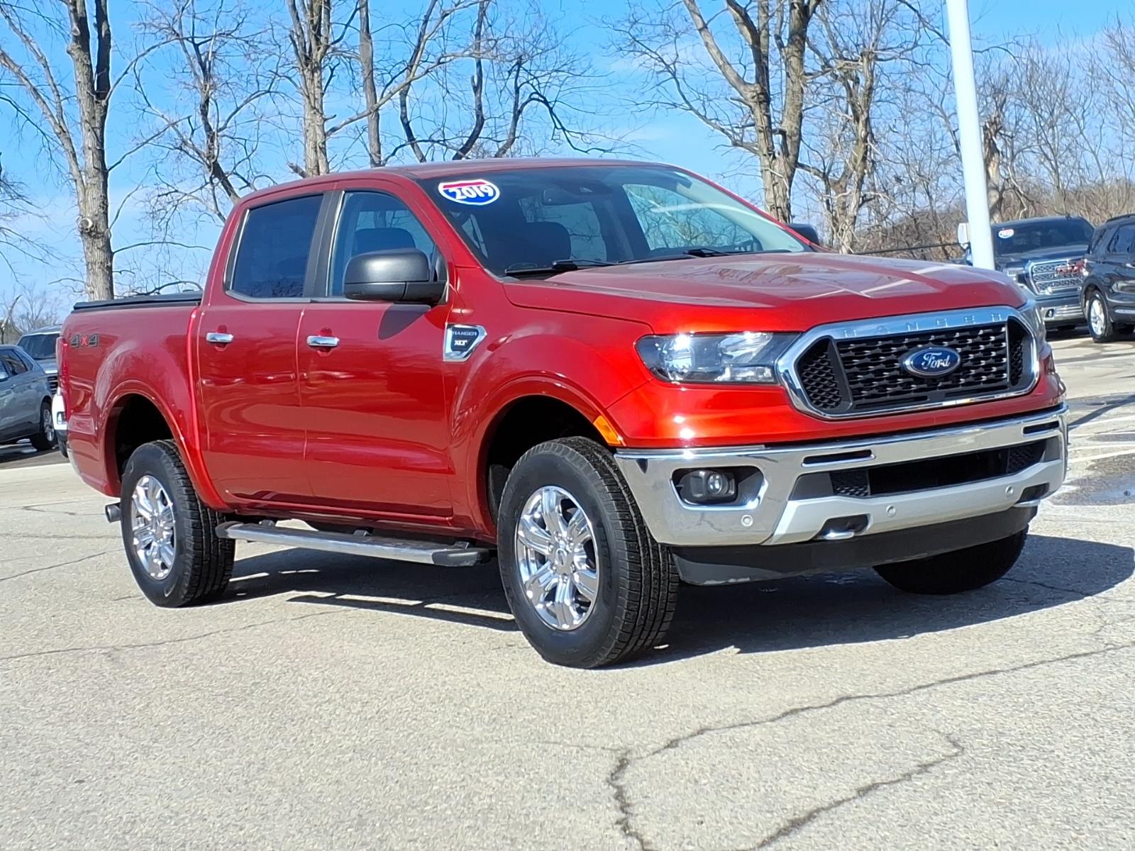 Chili Pepper Red 2019 Ford Ranger XLT SuperCrew 4WD Pickup Truck Four-Wheel Drive Automatic