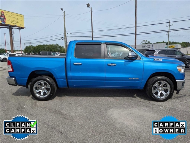 Used 2021 RAM Ram 1500 Pickup Big Horn/Lone Star with VIN 1C6SRFFTXMN647847 for sale in Wilmington, NC