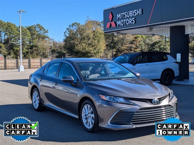 Used 2021 Toyota Camry LE with VIN 4T1C11AK2MU605146 for sale in Wilmington, NC