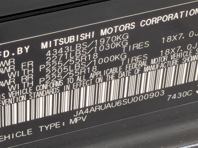 2025 Mitsubishi Outlander Sport LE:MM339380