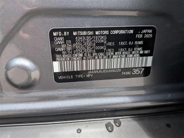 2025 Mitsubishi Outlander Sport LE:MM339540
