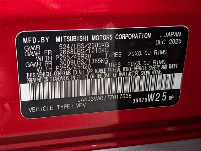 2026 Mitsubishi Outlander SE:MI30230