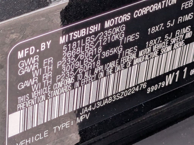 2025 Mitsubishi Outlander ES:MM39460