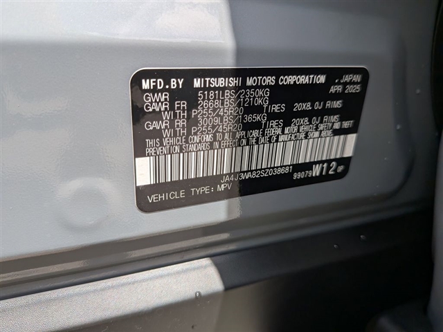 2025 Mitsubishi Outlander SEL:MM39610