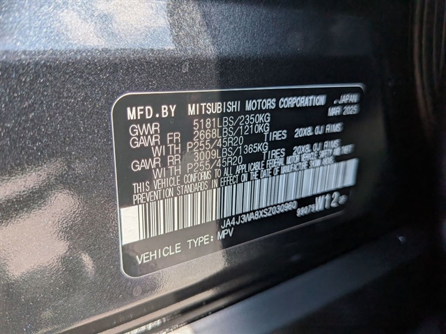 2025 Mitsubishi Outlander SEL:MM39710