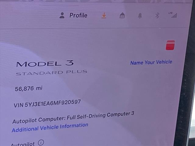 2021 Tesla Model 3 Standard Range Plus