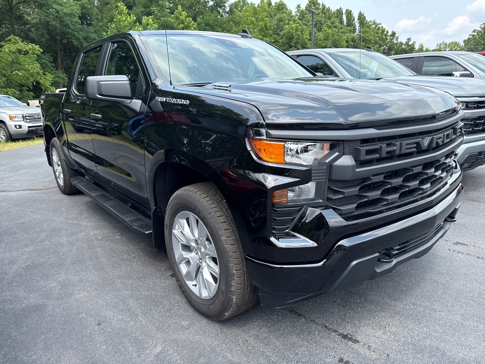 2026 Chevrolet Silverado 1500 Custom Black Gba at Memorial Highway Chevrolet