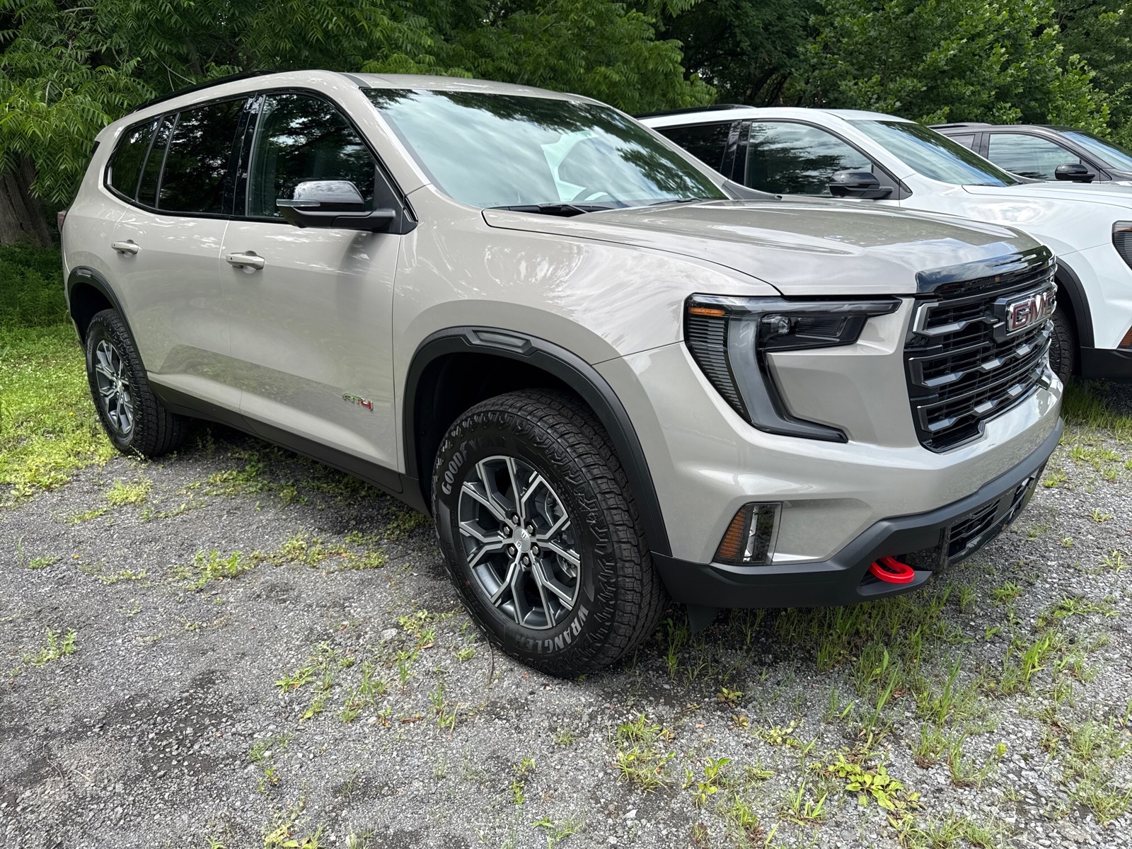 2026 GMC Acadia AT4 Riverstone Metallic Gfr at Team Chevrolet Buick GMC
