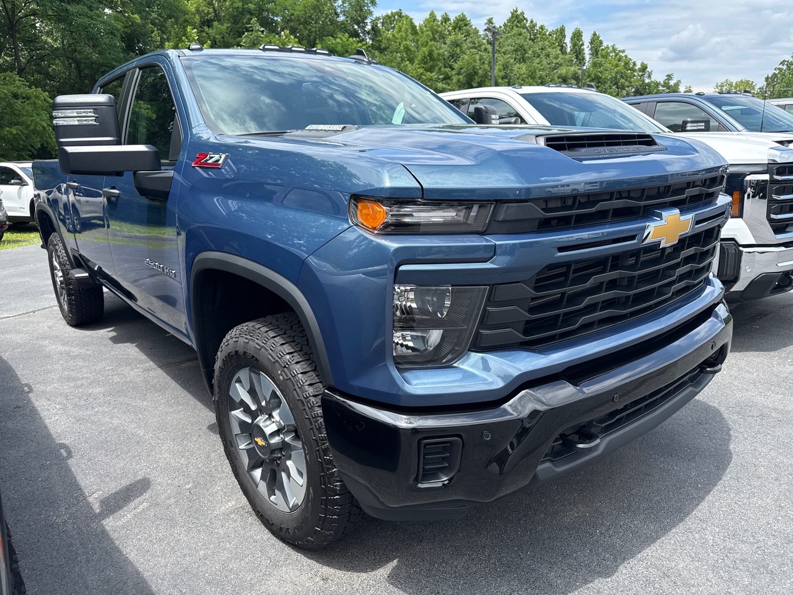 2026 Chevrolet Silverado 2500HD Custom Lakeshore Blue Metallic Gxp at Memorial Highway Chevrolet