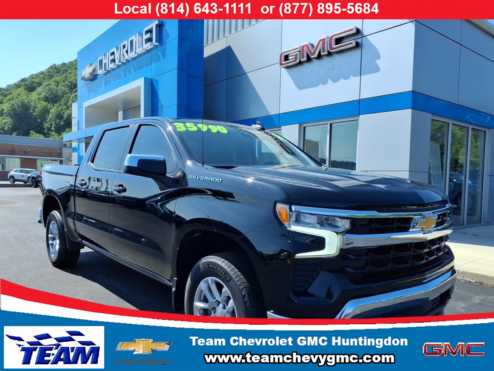 2023 Chevrolet Silverado 1500 LT Black (gba) at Team Chevrolet Buick GMC